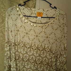 Beige Print Tunic